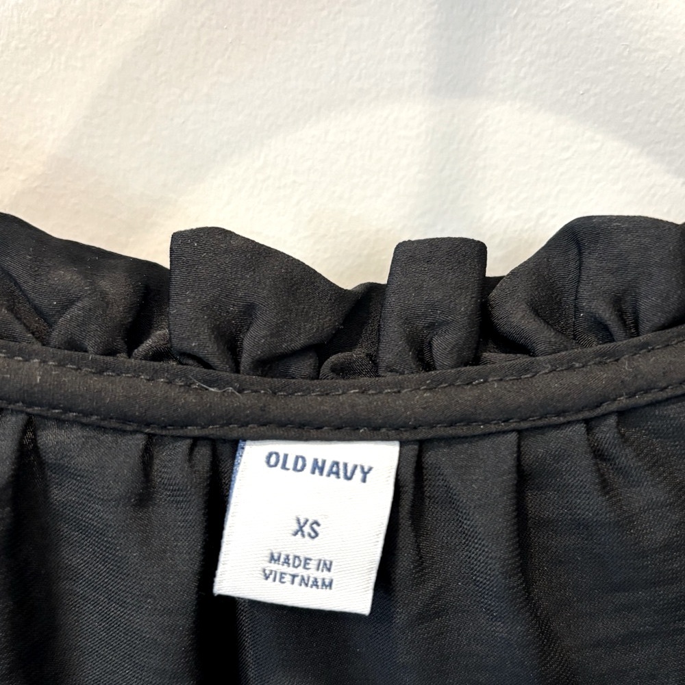 Black Ruffle Blouse - Picture 2 of 3